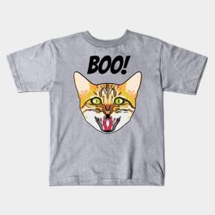 Spooky Boo Cat Kids T-Shirt